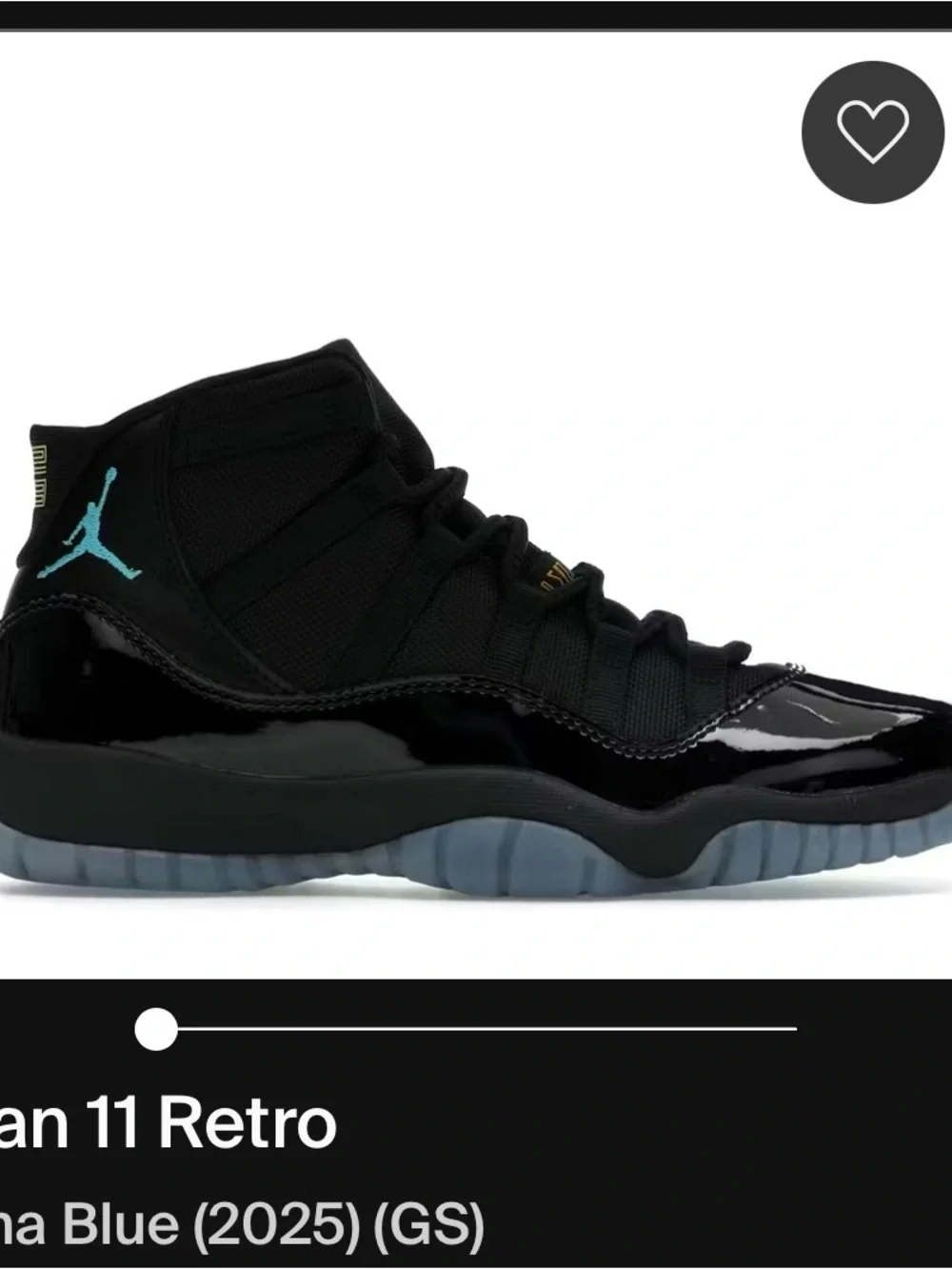 Jordan Kids' Retro 11 Sneakers in Black and Gamma Blue